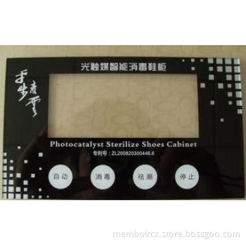 Black Waterproof Membrane Switch Heat Resisting Flexible Re